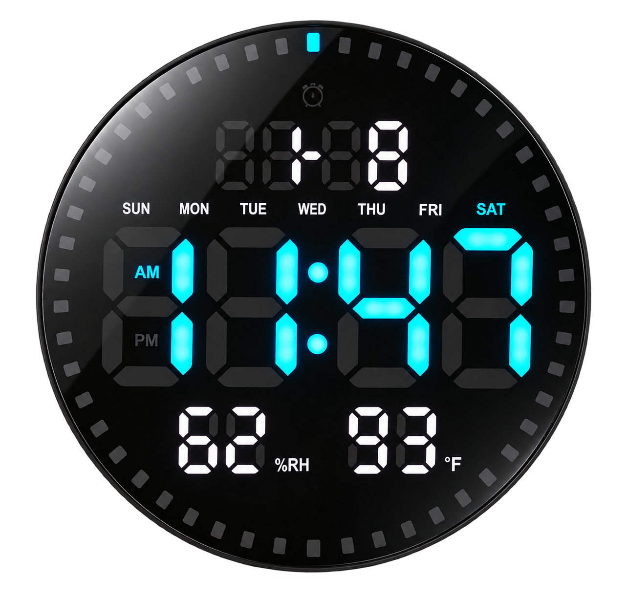 Round LED Wall Clock Camera